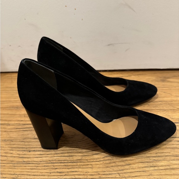 Franco Sarto Shoes - Suede Block Heel Pumps